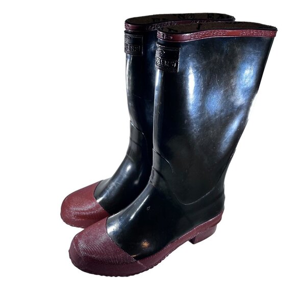 Vintage Explorers Mens Size 5 Rubber Boots 100% Waterproof Steel Shank Wellies - Picture 3 of 12